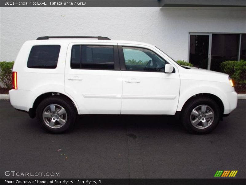 Taffeta White / Gray 2011 Honda Pilot EX-L