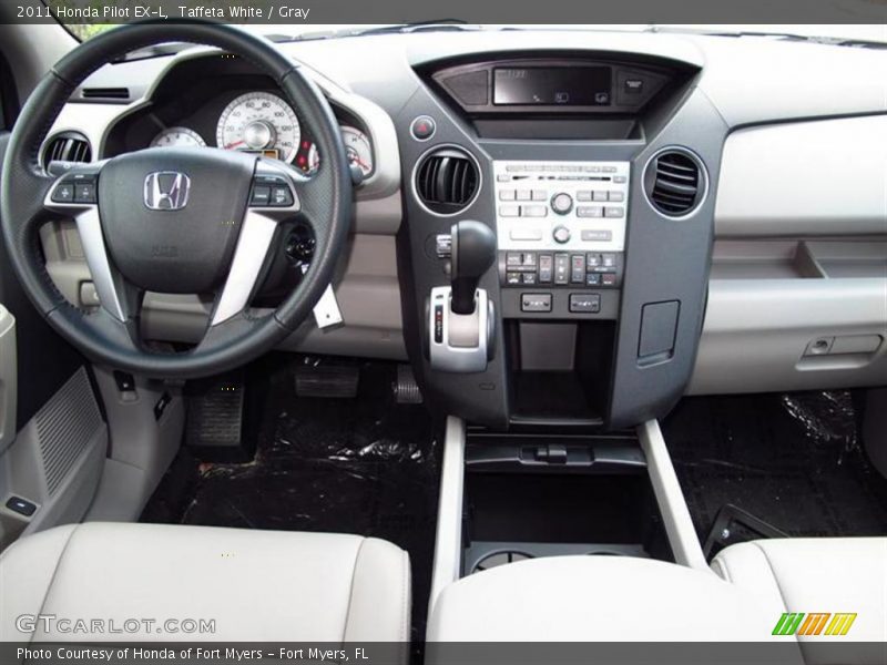 Taffeta White / Gray 2011 Honda Pilot EX-L