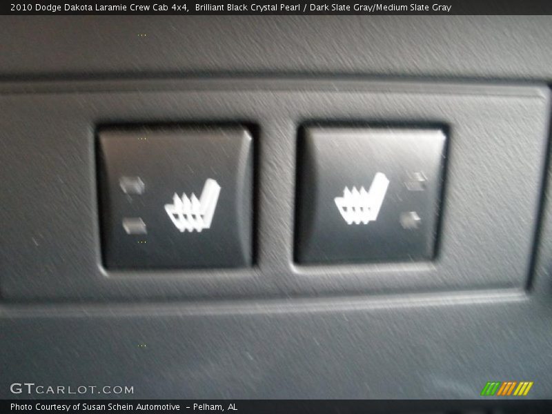 Brilliant Black Crystal Pearl / Dark Slate Gray/Medium Slate Gray 2010 Dodge Dakota Laramie Crew Cab 4x4
