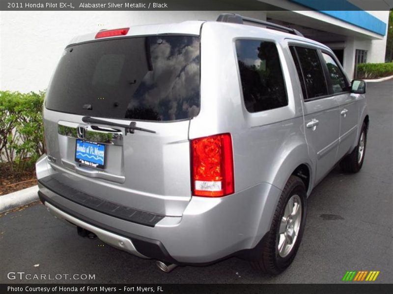 Alabaster Silver Metallic / Black 2011 Honda Pilot EX-L