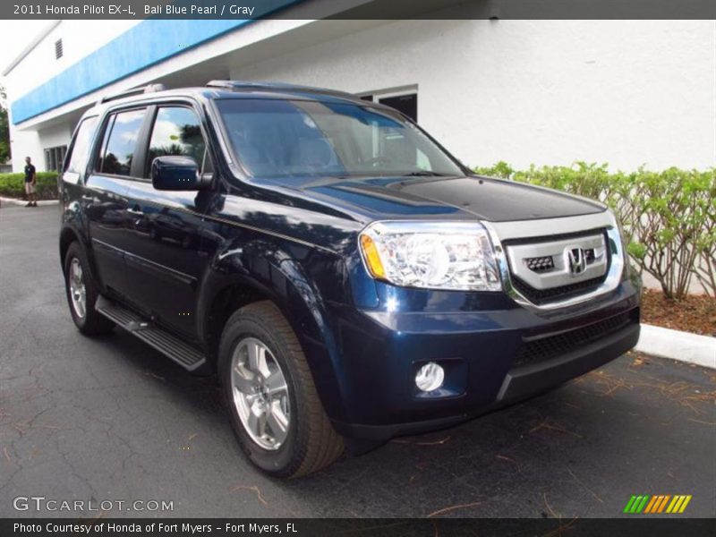 Bali Blue Pearl / Gray 2011 Honda Pilot EX-L