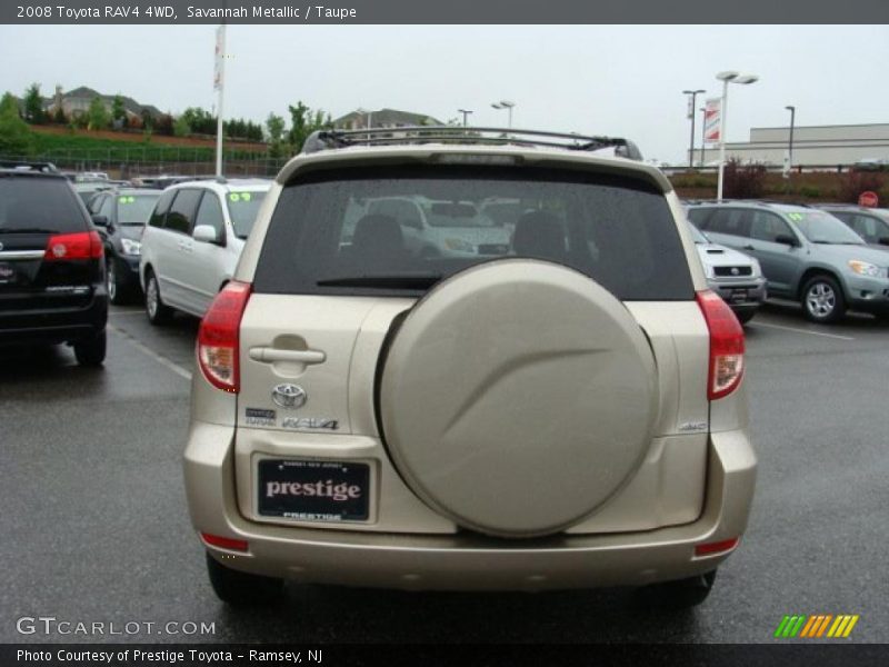 Savannah Metallic / Taupe 2008 Toyota RAV4 4WD