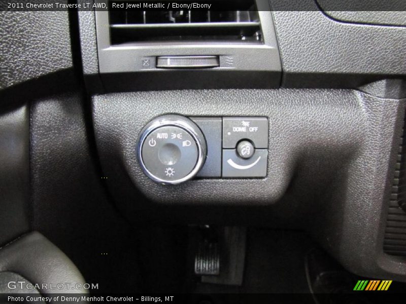 Red Jewel Metallic / Ebony/Ebony 2011 Chevrolet Traverse LT AWD