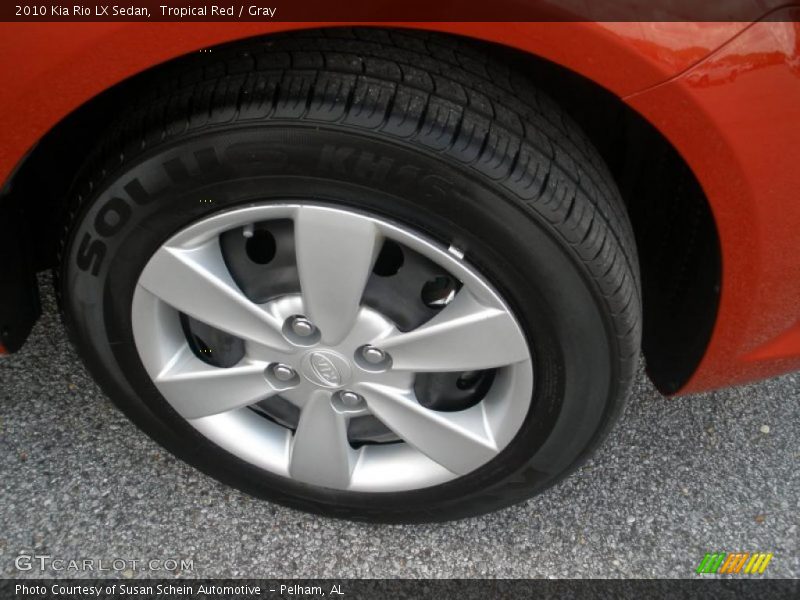 Tropical Red / Gray 2010 Kia Rio LX Sedan