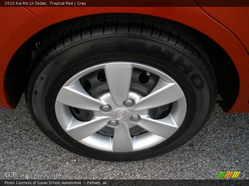 Tropical Red / Gray 2010 Kia Rio LX Sedan