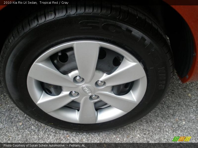 Tropical Red / Gray 2010 Kia Rio LX Sedan