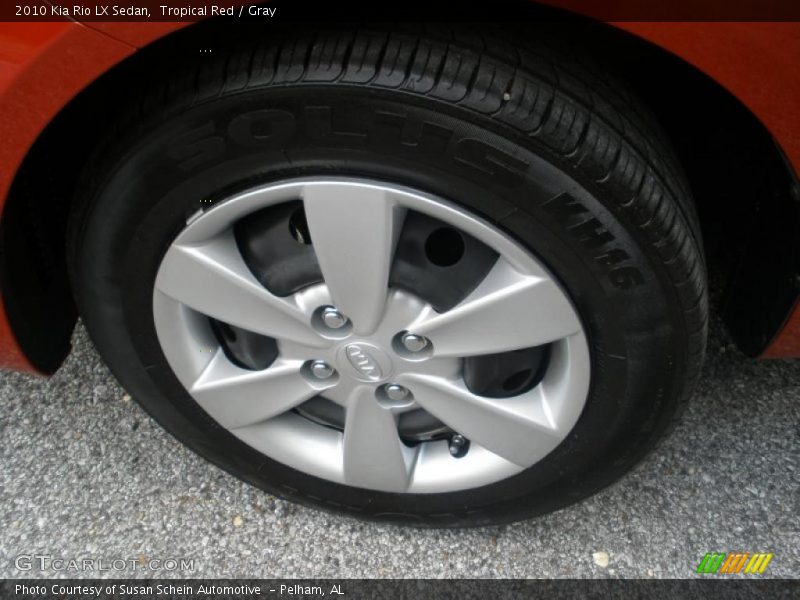 Tropical Red / Gray 2010 Kia Rio LX Sedan