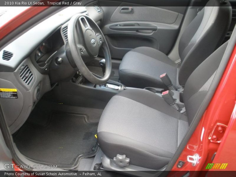 Tropical Red / Gray 2010 Kia Rio LX Sedan