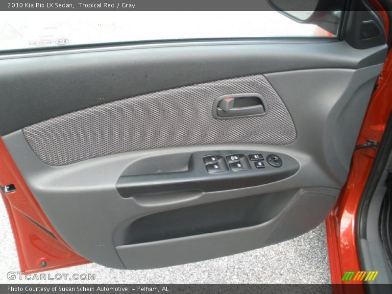Tropical Red / Gray 2010 Kia Rio LX Sedan