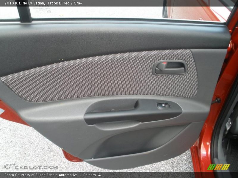 Tropical Red / Gray 2010 Kia Rio LX Sedan