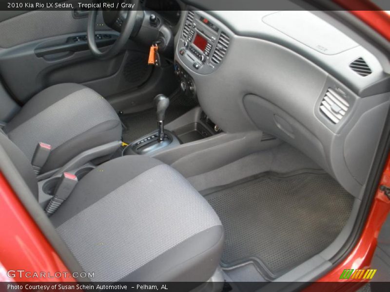 Tropical Red / Gray 2010 Kia Rio LX Sedan
