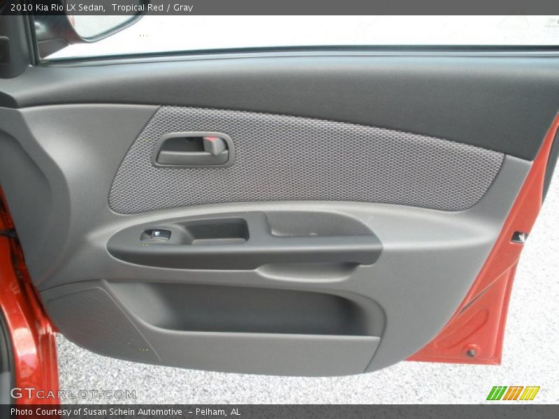 Tropical Red / Gray 2010 Kia Rio LX Sedan