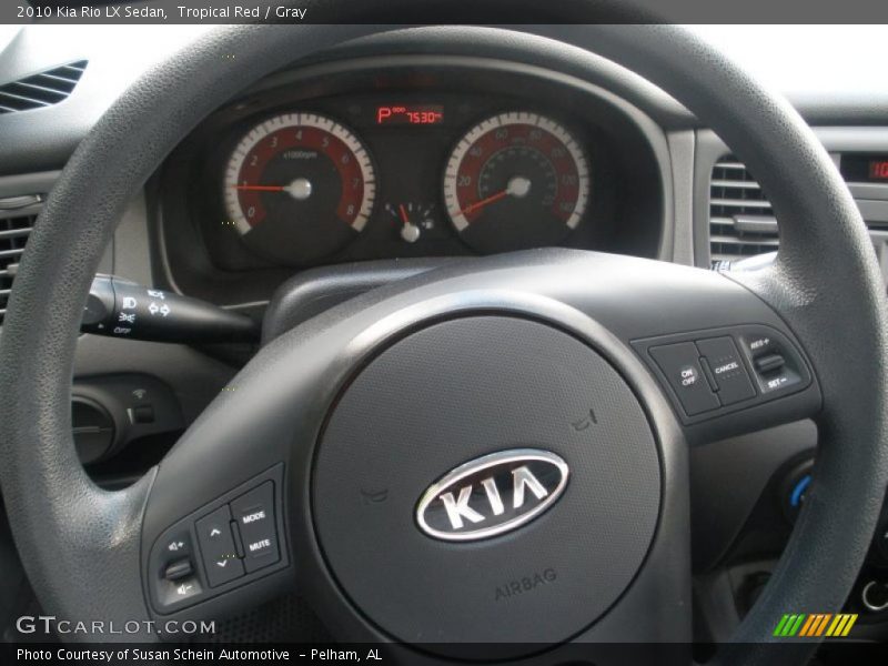 Tropical Red / Gray 2010 Kia Rio LX Sedan