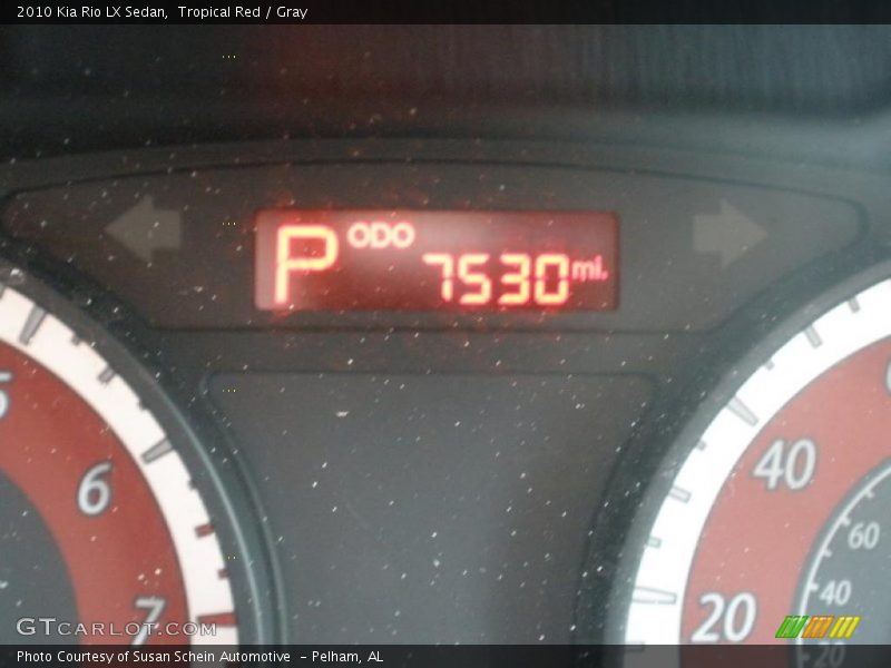 Tropical Red / Gray 2010 Kia Rio LX Sedan