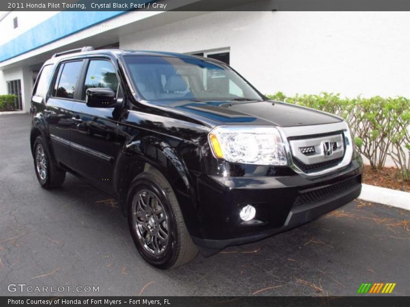 Crystal Black Pearl / Gray 2011 Honda Pilot Touring