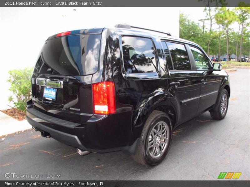 Crystal Black Pearl / Gray 2011 Honda Pilot Touring