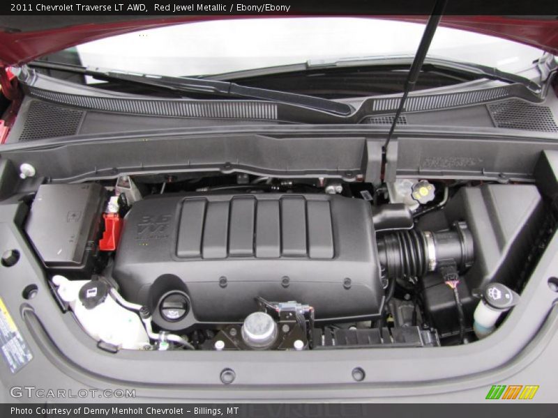 Red Jewel Metallic / Ebony/Ebony 2011 Chevrolet Traverse LT AWD