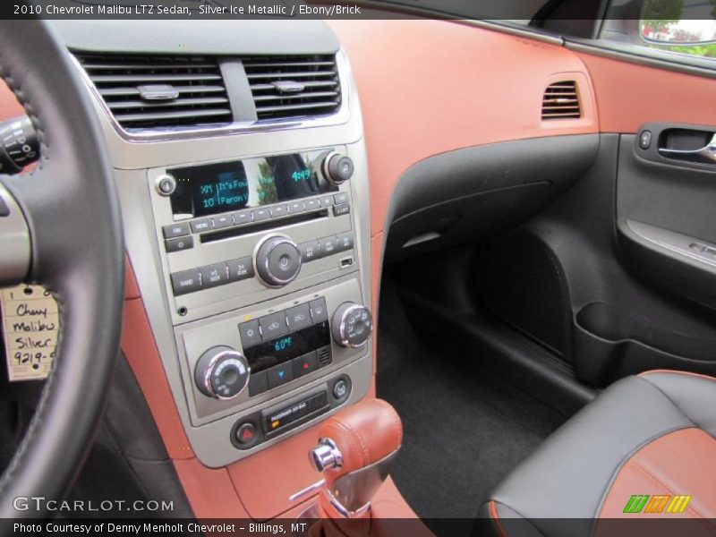 Silver Ice Metallic / Ebony/Brick 2010 Chevrolet Malibu LTZ Sedan