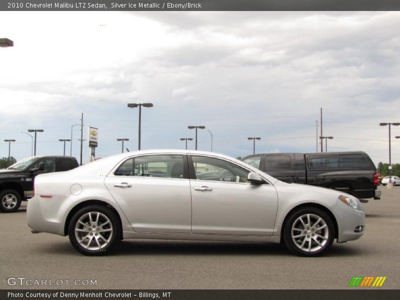 Silver Ice Metallic / Ebony/Brick 2010 Chevrolet Malibu LTZ Sedan