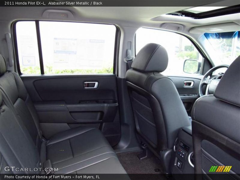 Alabaster Silver Metallic / Black 2011 Honda Pilot EX-L