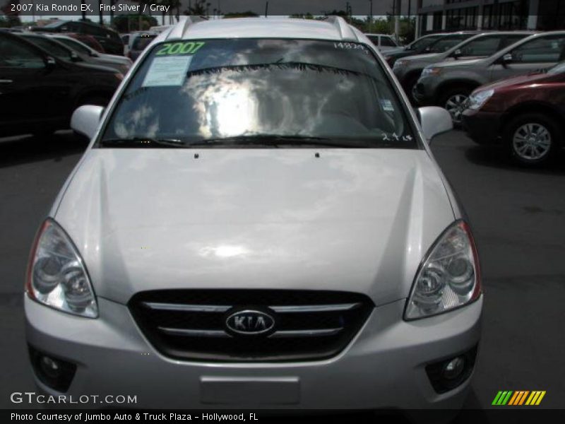 Fine Silver / Gray 2007 Kia Rondo EX