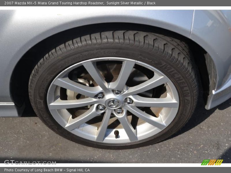 Sunlight Silver Metallic / Black 2007 Mazda MX-5 Miata Grand Touring Hardtop Roadster