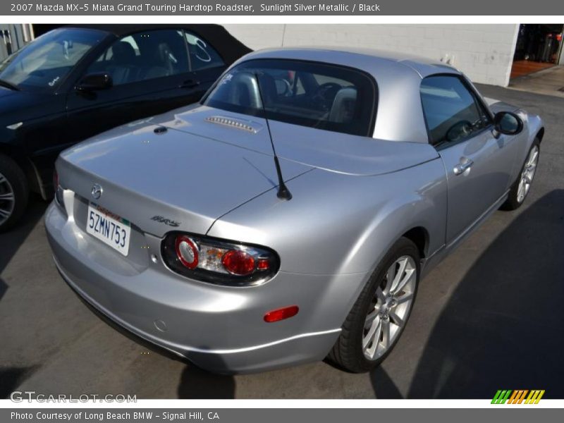 Sunlight Silver Metallic / Black 2007 Mazda MX-5 Miata Grand Touring Hardtop Roadster