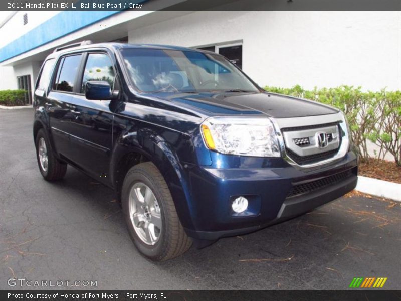 Bali Blue Pearl / Gray 2011 Honda Pilot EX-L