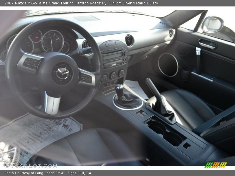 Sunlight Silver Metallic / Black 2007 Mazda MX-5 Miata Grand Touring Hardtop Roadster