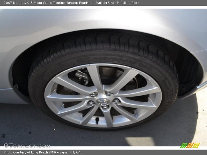 Sunlight Silver Metallic / Black 2007 Mazda MX-5 Miata Grand Touring Hardtop Roadster
