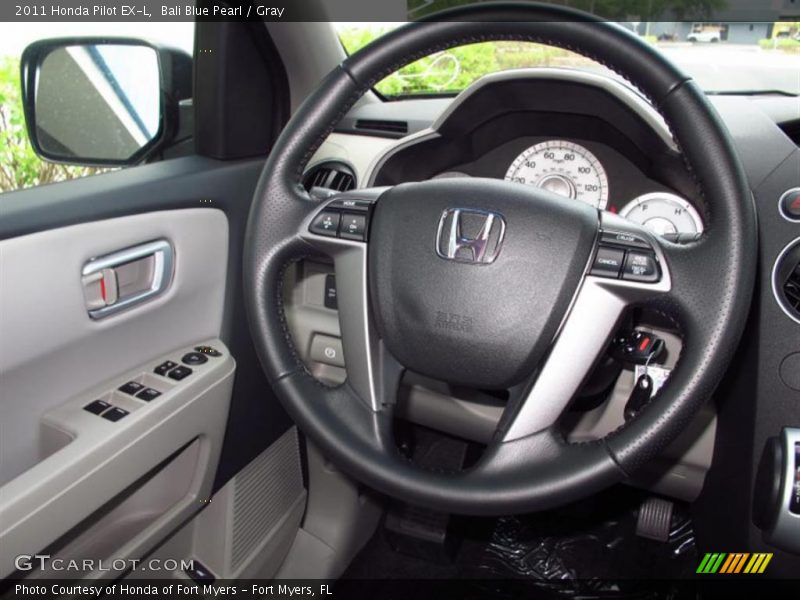 Bali Blue Pearl / Gray 2011 Honda Pilot EX-L