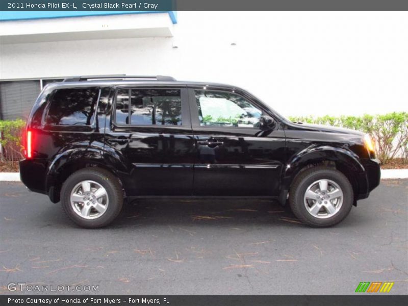 Crystal Black Pearl / Gray 2011 Honda Pilot EX-L