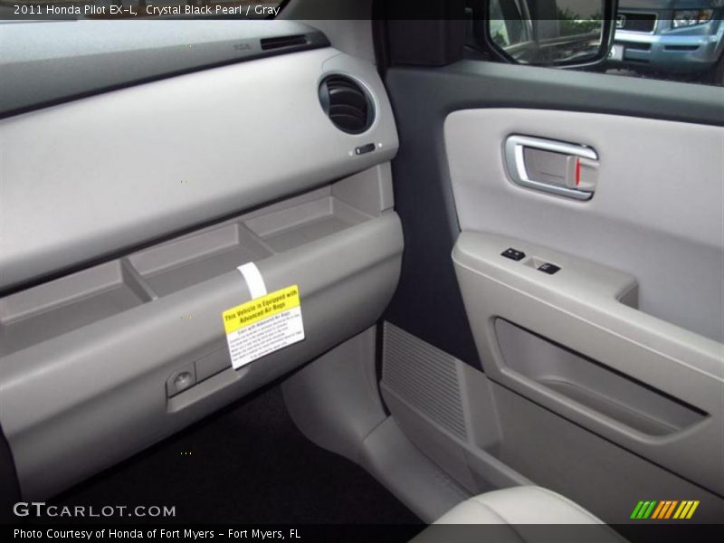 Crystal Black Pearl / Gray 2011 Honda Pilot EX-L