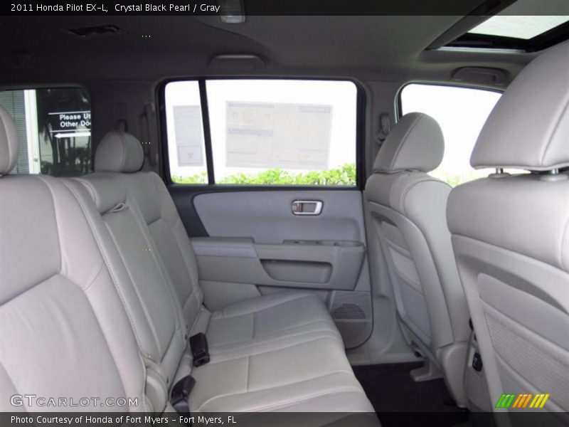 Crystal Black Pearl / Gray 2011 Honda Pilot EX-L