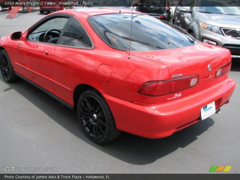 Milano Red / Ebony 1999 Acura Integra LS Coupe