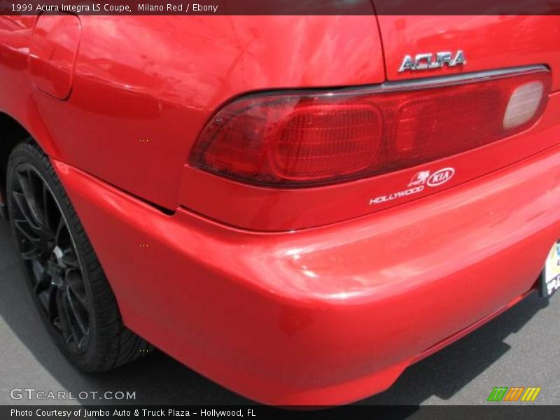 Milano Red / Ebony 1999 Acura Integra LS Coupe