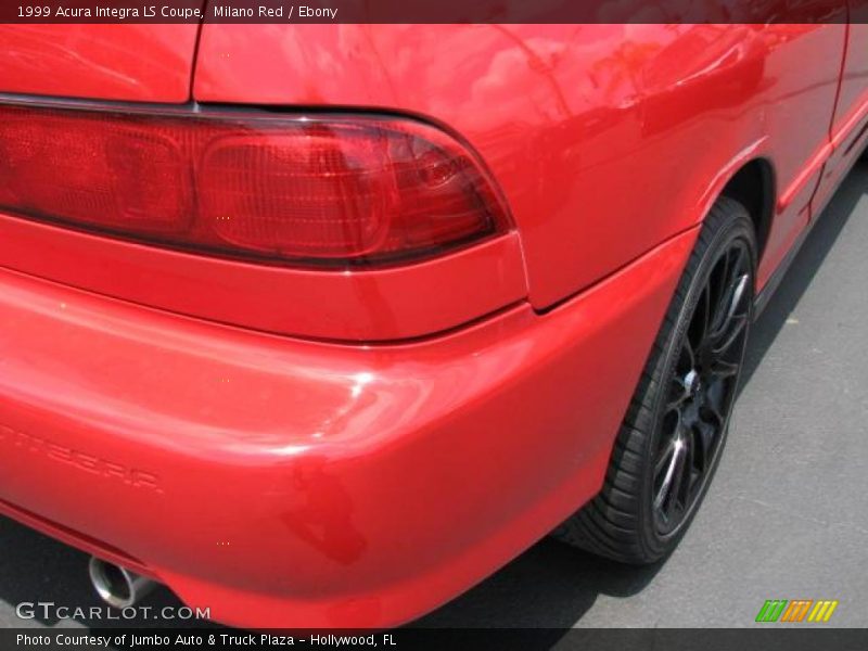 Milano Red / Ebony 1999 Acura Integra LS Coupe