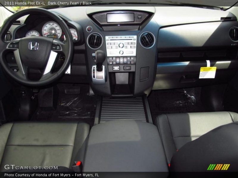 Dark Cherry Pearl / Black 2011 Honda Pilot EX-L