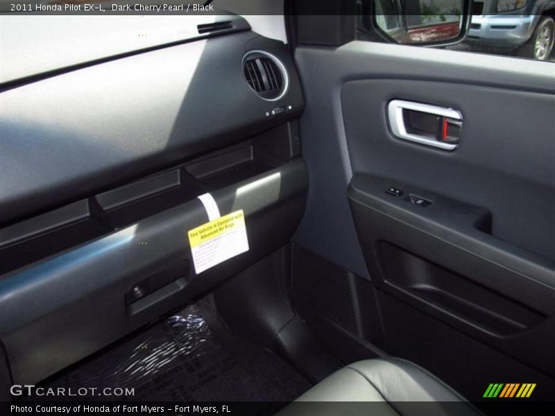 Dark Cherry Pearl / Black 2011 Honda Pilot EX-L