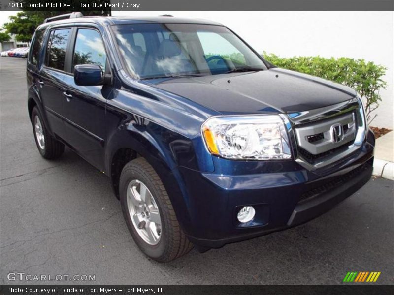 Bali Blue Pearl / Gray 2011 Honda Pilot EX-L