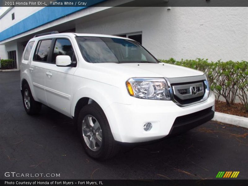 Taffeta White / Gray 2011 Honda Pilot EX-L