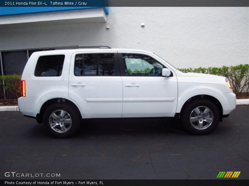Taffeta White / Gray 2011 Honda Pilot EX-L