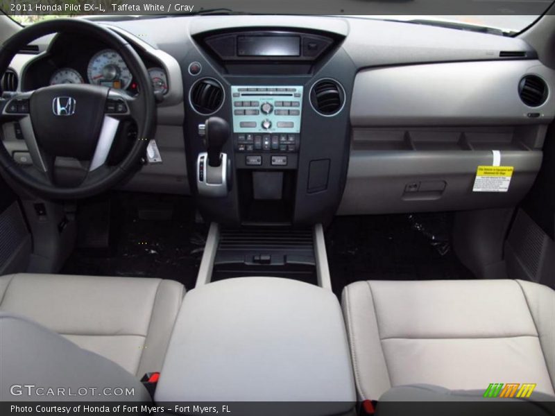 Taffeta White / Gray 2011 Honda Pilot EX-L