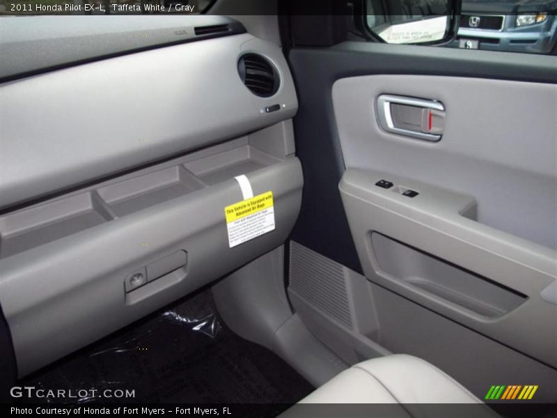 Taffeta White / Gray 2011 Honda Pilot EX-L
