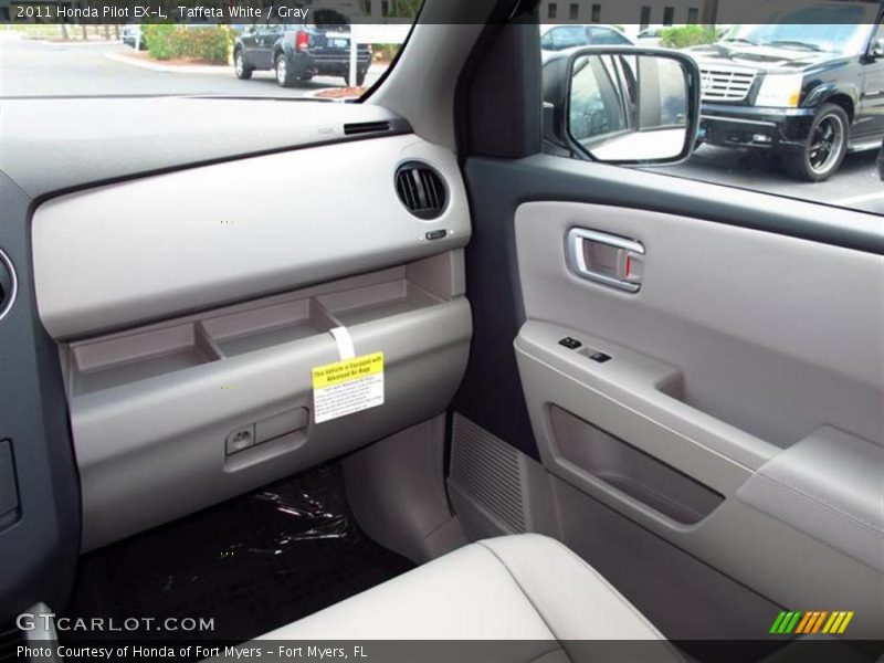 Taffeta White / Gray 2011 Honda Pilot EX-L