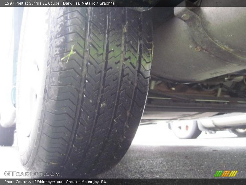Dark Teal Metallic / Graphite 1997 Pontiac Sunfire SE Coupe