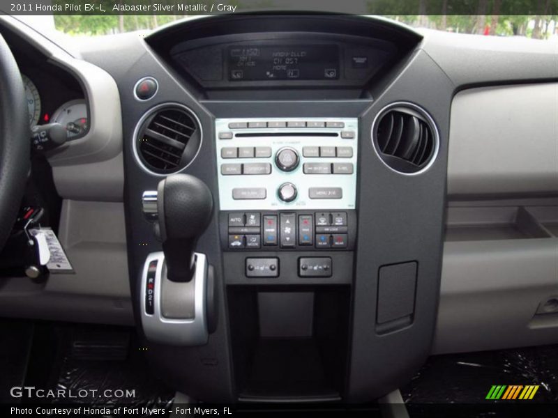 Alabaster Silver Metallic / Gray 2011 Honda Pilot EX-L