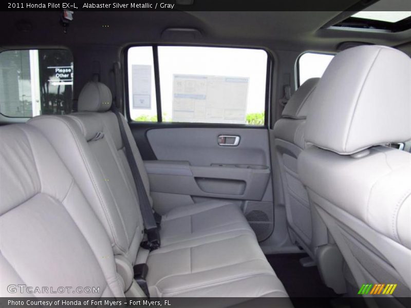 Alabaster Silver Metallic / Gray 2011 Honda Pilot EX-L