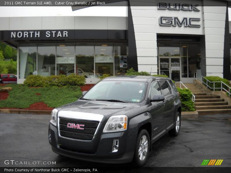 Cyber Gray Metallic / Jet Black 2011 GMC Terrain SLE AWD