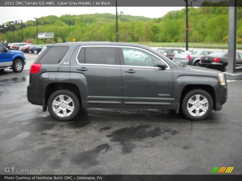 Cyber Gray Metallic / Jet Black 2011 GMC Terrain SLE AWD